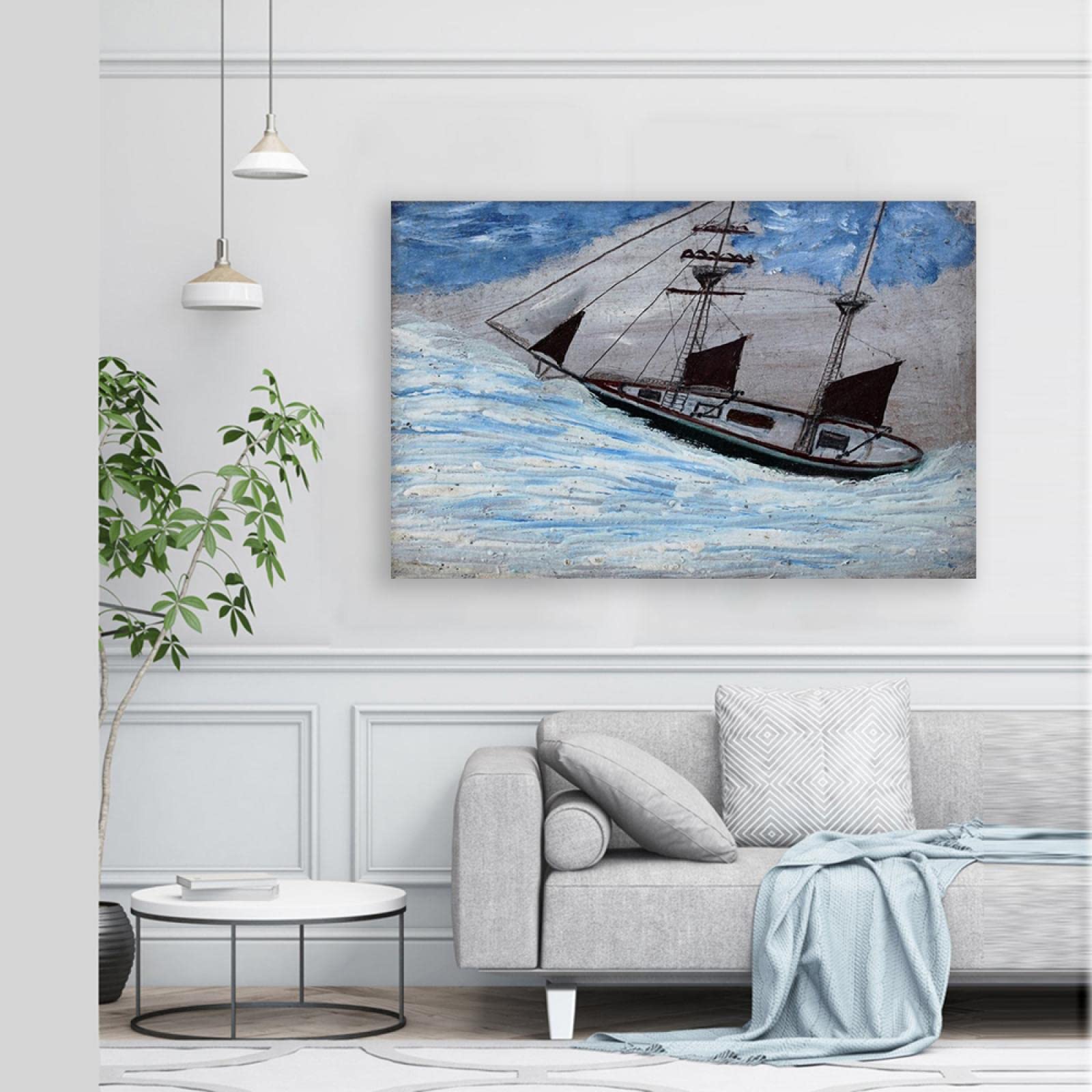 Amazon.co.jp: 額装. アルフレッド・ウォリス「A WEST COUNTRY